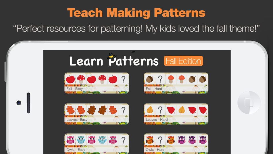 #1. Learn Patterns - Fall Patterning App (iOS) By: Innovative Mobile Apps