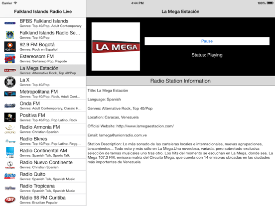Screenshot #6 pour Falkland Islands Radio Live Player (Islas Malvinas