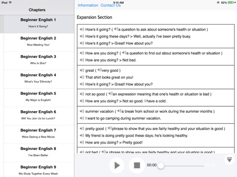 Advanced English for iPad screenshot 3