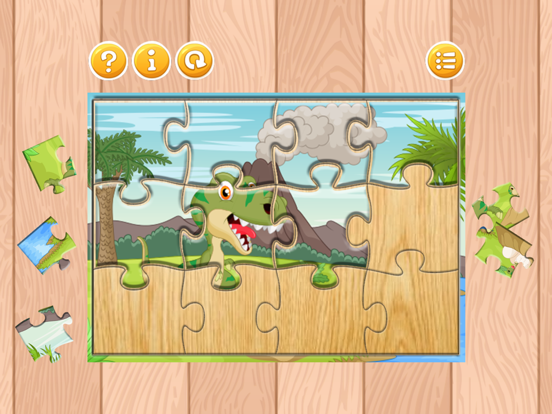 Cute Dinosaur Jigsaw Puzzles Games for Kids Free iPad screenshot