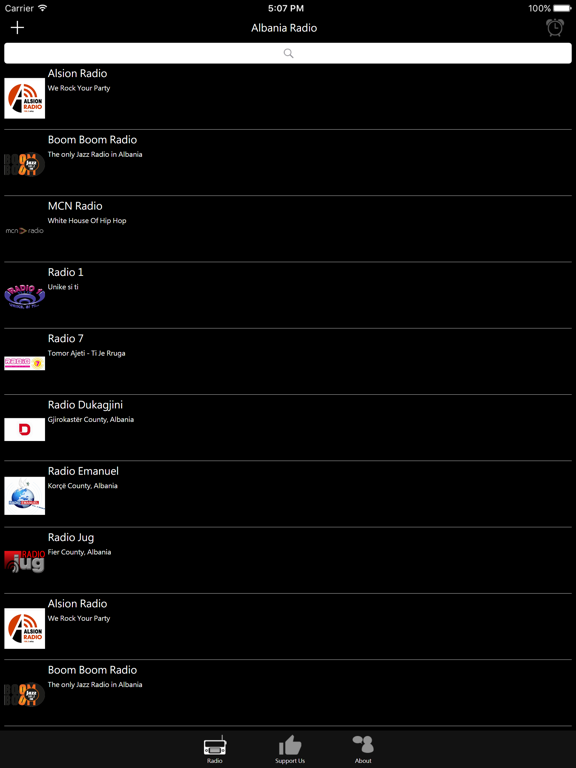 Albanian Radio - Radio shqiptare iPad screenshot 1 - Entertainment app
