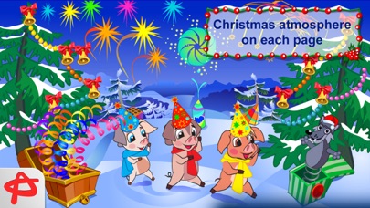 Christmas Night: Three Little Pigs Free Adventure iPhone screenshot