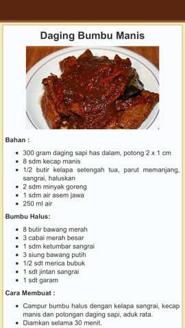 Resep Daging Indonesiaのおすすめ画像2