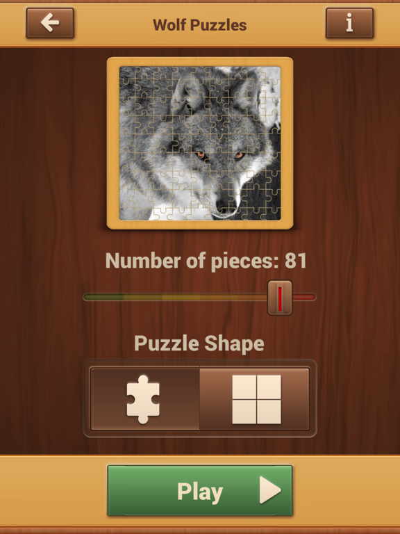 Wolf Jigsaw Puzzles - Fun Brain Training Game Free iPad screenshot