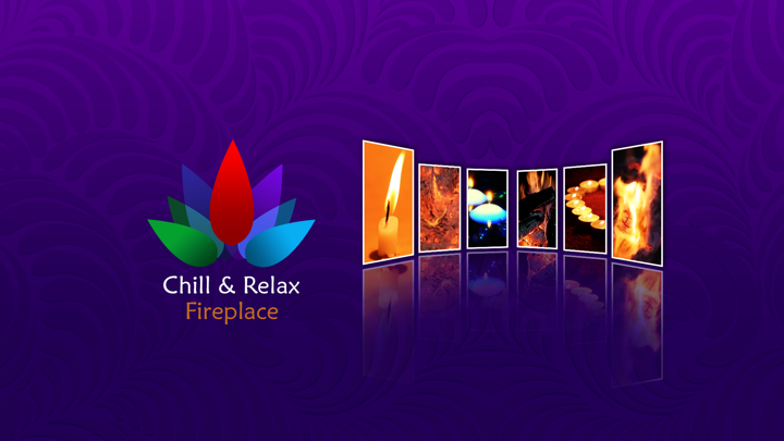 Screenshot #1 pour Chill & Relax TV Fireplace: Fire & Candle HD Video