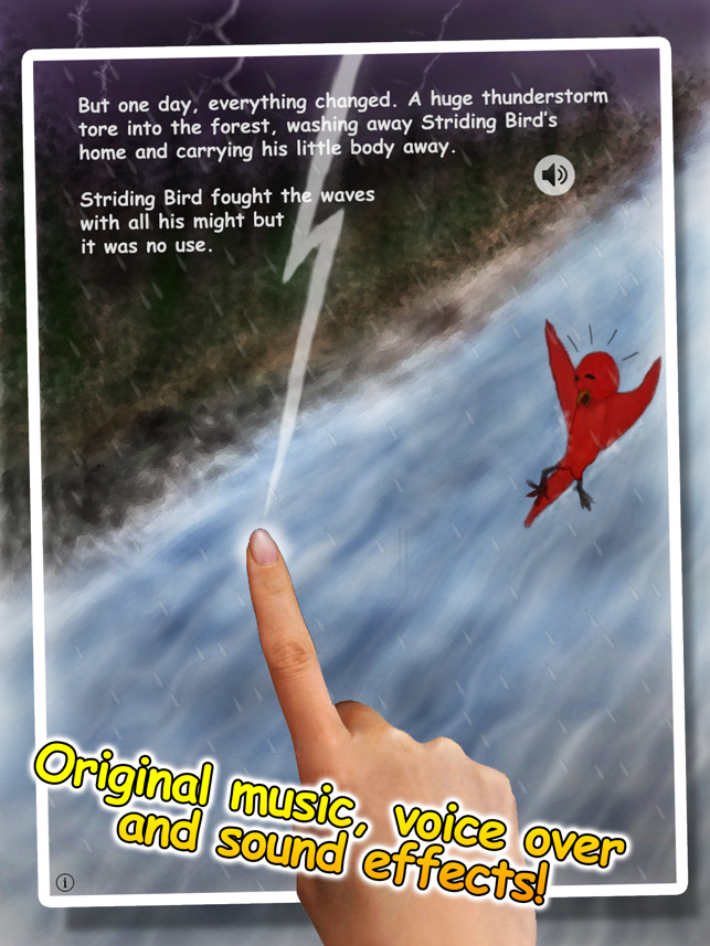 ‎Striding Bird - An inspirational tale for kids Screenshot