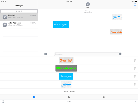 Cool Messages for iMessage : Animated Text Stickerのおすすめ画像1