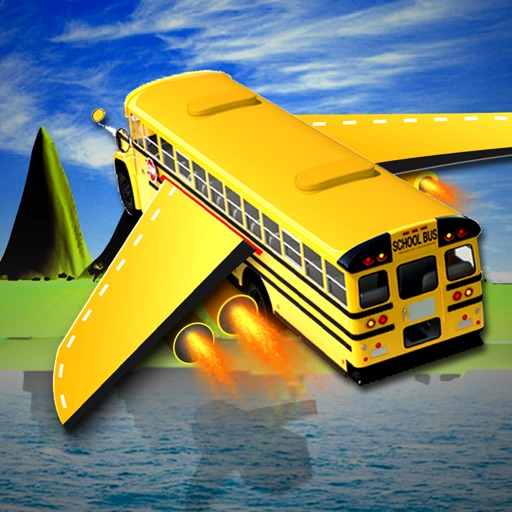 Flying School Bus Simulator: Extreme Flight Pilot icon