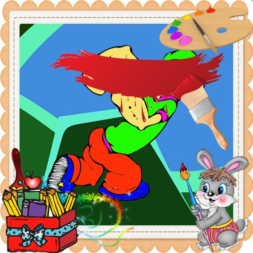 Coloring Page For Kids Game Popeye Version iOS App