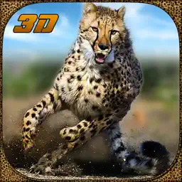 Wildlife cheetah Attack simulator 3D – Chase the wild animals, hunt them in this safari adventure app icon