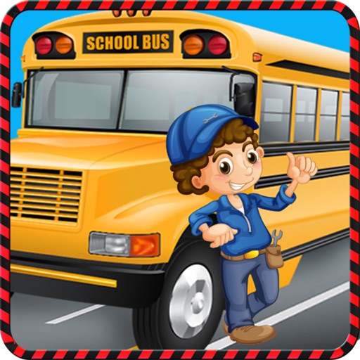 School Bus Builder Factory & Repair Simulator icon