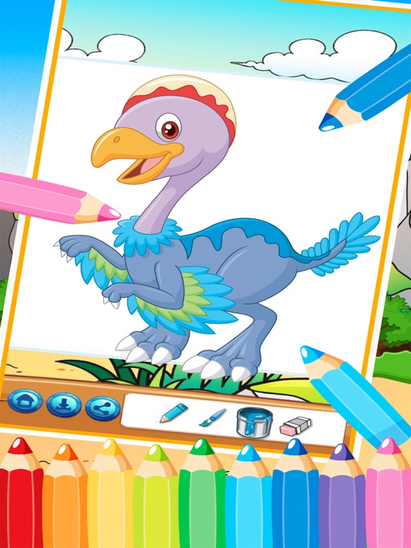 Dinosaur Coloring Book 3 - Dino Color for kid iPad screenshot