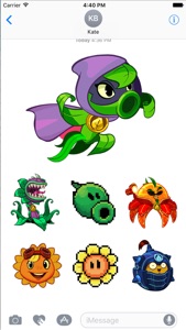 Plants vs Zombies™ Stickers screenshot #3 for iPhone
