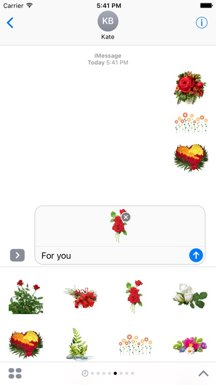 Flowers Stickers Pack FOr iMessage