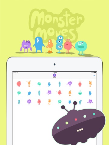 IDEOko Monster Moves Stickersのおすすめ画像1