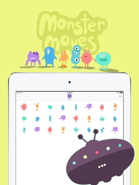 Screenshot #4 pour IDEOko Monster Moves Stickers