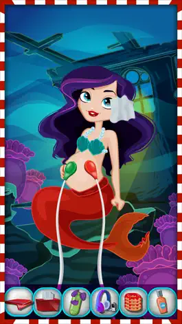 Game screenshot Mommy's Mermaid Newborn Baby Christmas Fun Salon hack