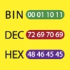 Bin Dec Hex Text Converter with Calculator