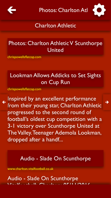 Screenshot #2 pour All The News - Charlton Athletic Edition