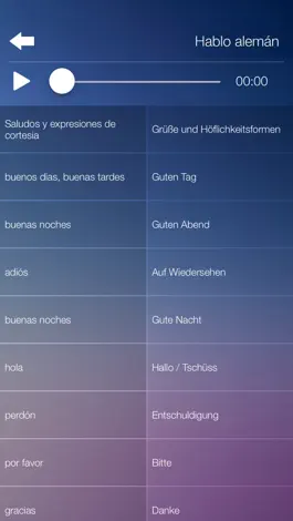 Game screenshot Aprender Alemán Audio Curso y Vocabulario Gratis hack