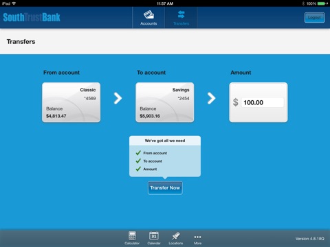 SouthTrust for iPad screenshot 4