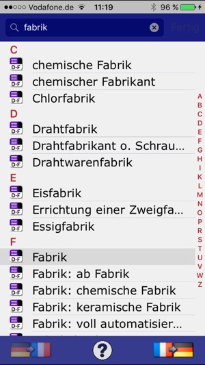Wörterbuch Technik Französisch <-> Deutsch(圖4)-速報App