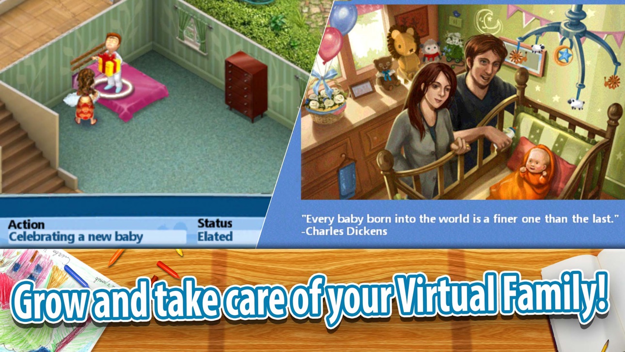 Virtual Families 2 Dream House - Free Hack screenshot 2 - iOS game interface