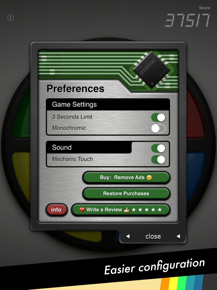 iMimic 80s Vintage Electronic Memory Game
