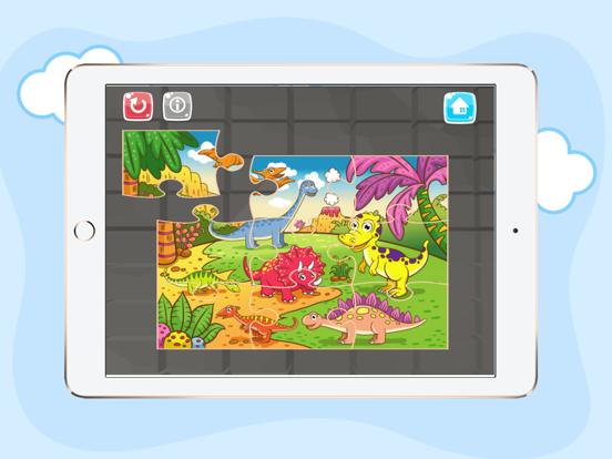 Dinosaur Jigsaw Puzzles Activities For Preschool iPad screenshot