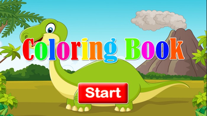 Dinosaurs Coloring - Animals Painting page drawing book games for kids