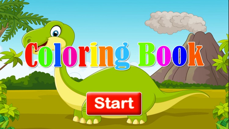 Dinosaurs Coloring - Animals Painting page drawing book games for kids