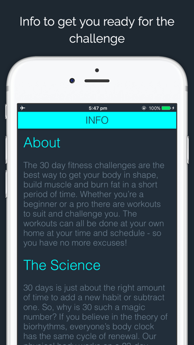 30 Day Firm Butt Challenge iPhone screenshot 5 - Health & Fitness app