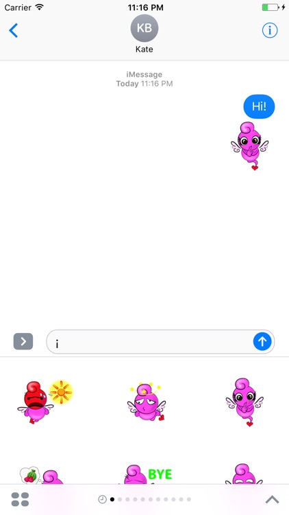 Cupid Pink Sticker screenshot-3