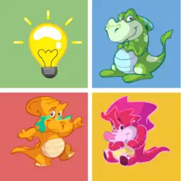 Dinosaur matching remember game preschool matching app icon