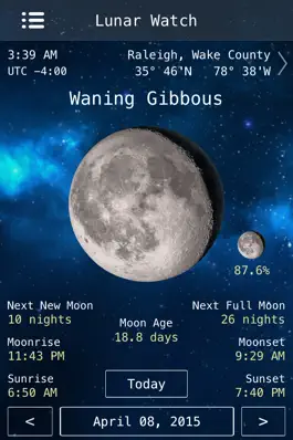 Game screenshot Lunar Watch Full moon calendar mod apk