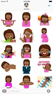 tyra – sassy emoji stickers for women on imessage iphone screenshot 2