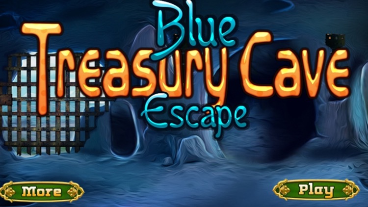 Blue Treasury Cave Escape