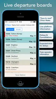 train times iphone screenshot 1