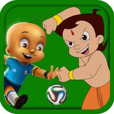 Activities of Chhota Bheem & Mighty Raju-Catch the Football Game