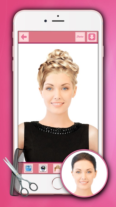 HairStyle Makeover For Girls - Hair Salon Editor App 
