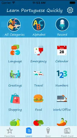 Game screenshot Learn Portuguese Quickly - Phrases, Quiz, Alphabet mod apk