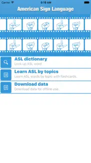 asl video dictionary iphone screenshot 1