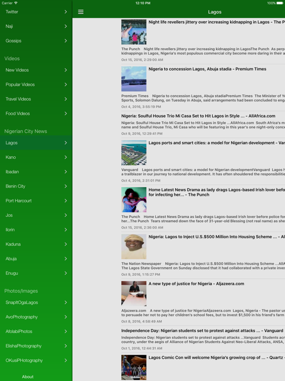 Nigeria News Today Free - Naija Headlines & Videos iPad screenshot 4 - News app