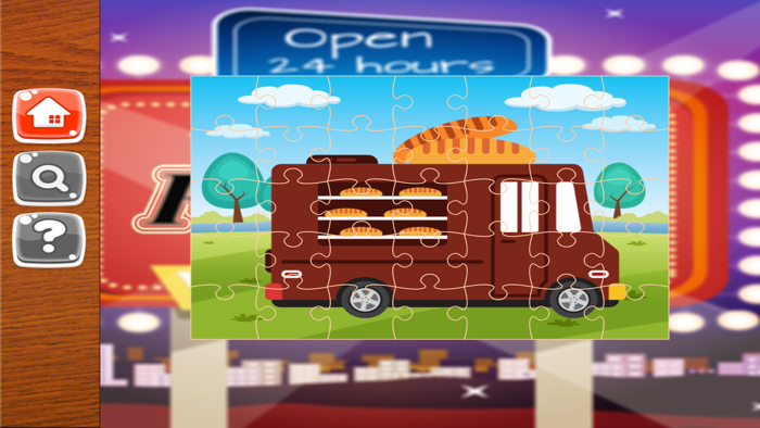 Food Truck Jigsaw Puzzle For Kids Free