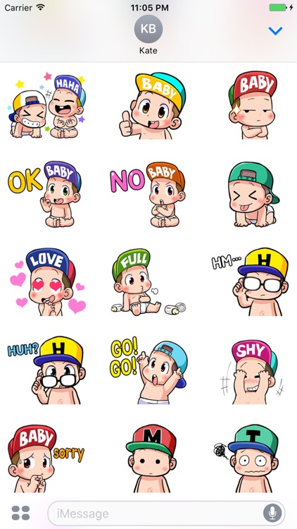 Naughty Baby - Cute stickers for iMessage