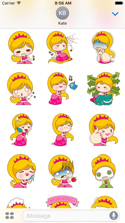 Princess Kayla for iMessage Sticker by Miinu Limited