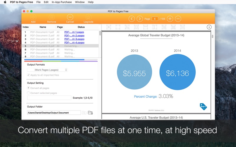 PDF to Pages Free Screenshot