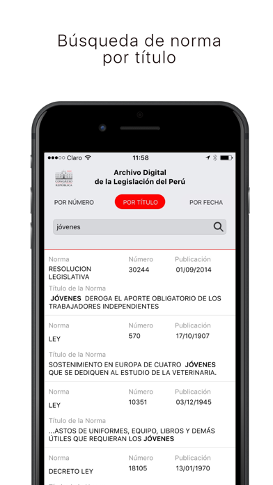 Screenshot #3 pour Archivo Digital de la Legislación del Perú