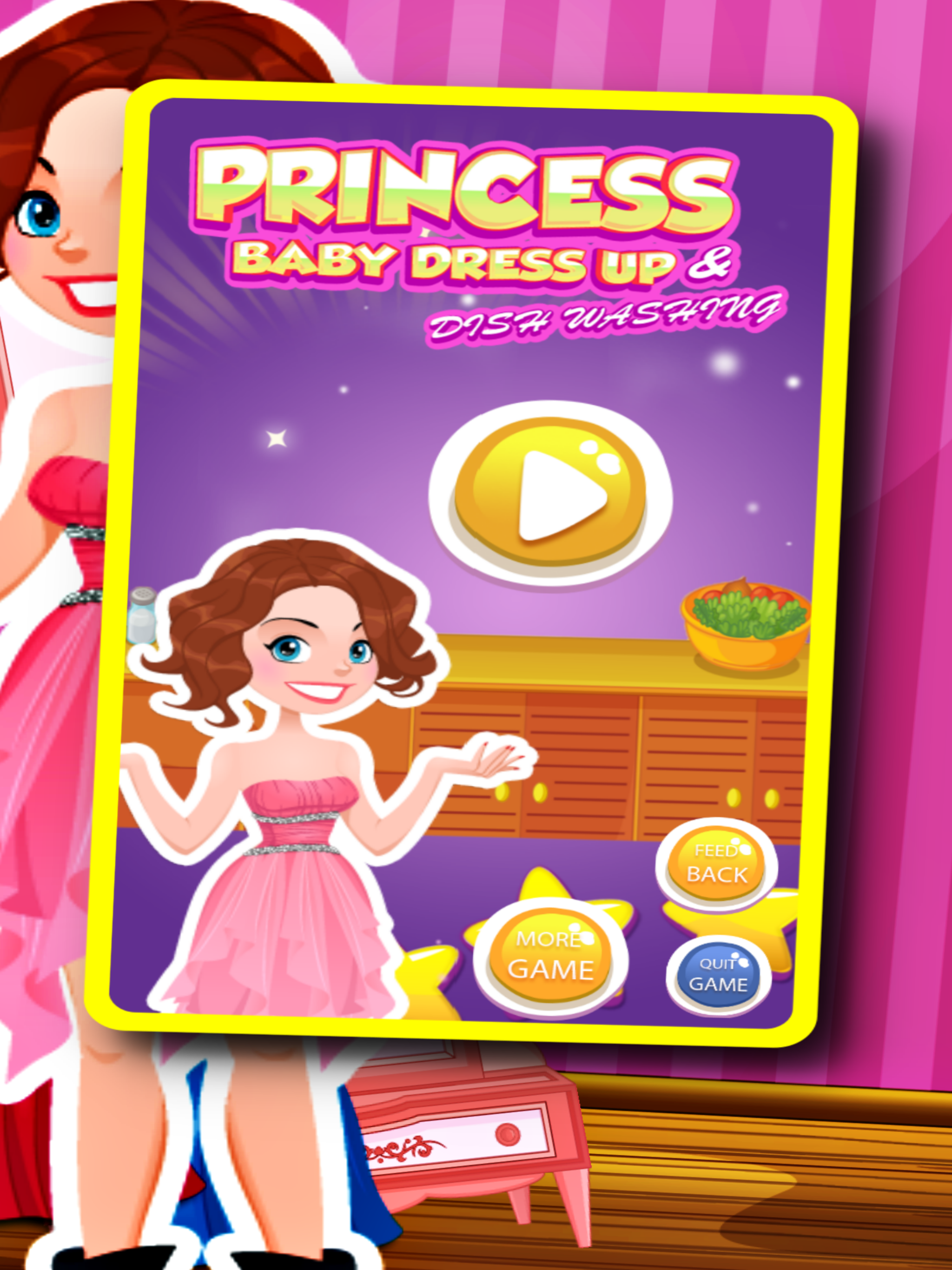 Princess dress up hair and salon games