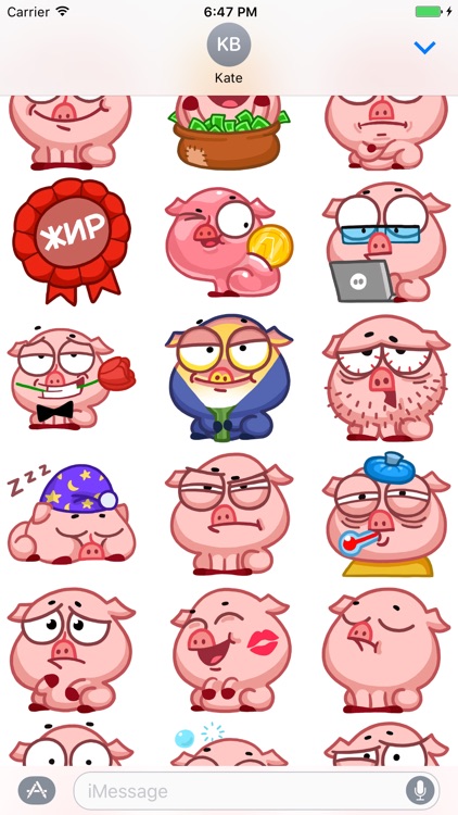Piglet-kun Full Sticker for iMessage